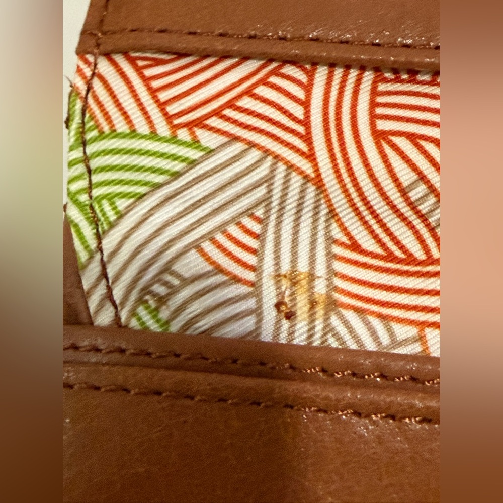 The Sak light brown leather wallet w/ colorful stripes on front (read) - Picture 14 of 14